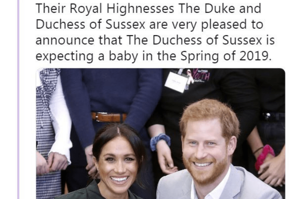 Meghan Markle i książę Harry, książę Sussex, Meghan Markle w ciąży 
