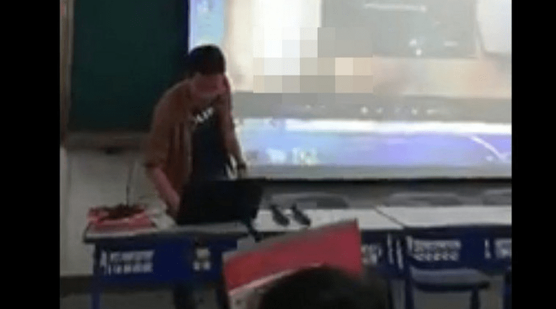 nauczyciel puścił uczniom film pornograficzny, pornografia, Chiny