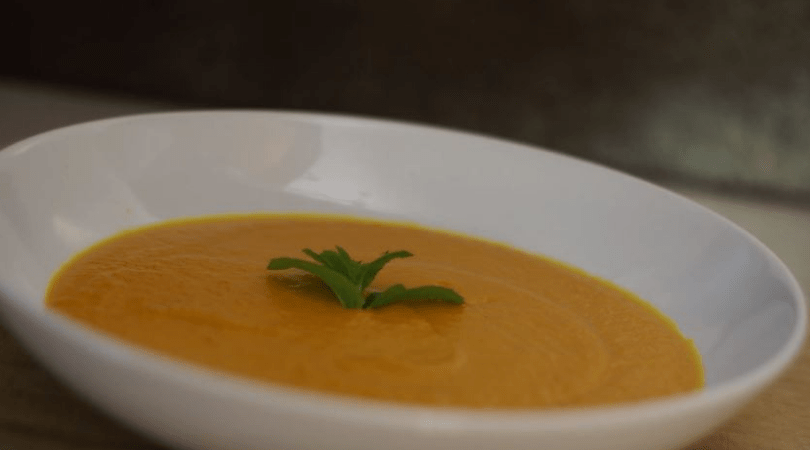 zupa krem z marchwi i pomarańczy, fit dania, dania dietetyczne